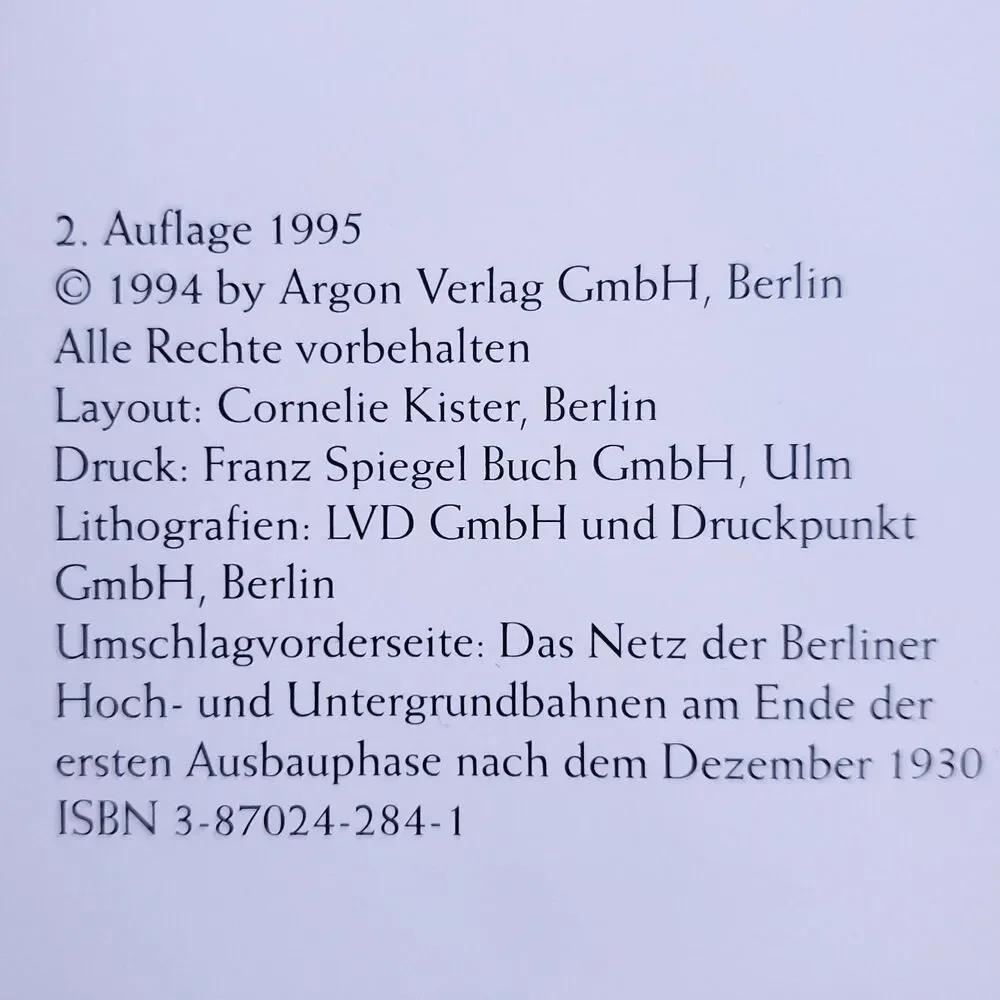 Das Berliner U- und S-Bahnnetz by Alfred Gottwaldt German Rapid Transit History